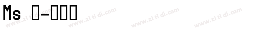 Ms 明字体转换
